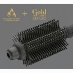 Diva Pro Styling Precious Metals Gold Dust Full Volume, Curling & Styling Hot Brush Matu veidošanās ķemme 1gab.