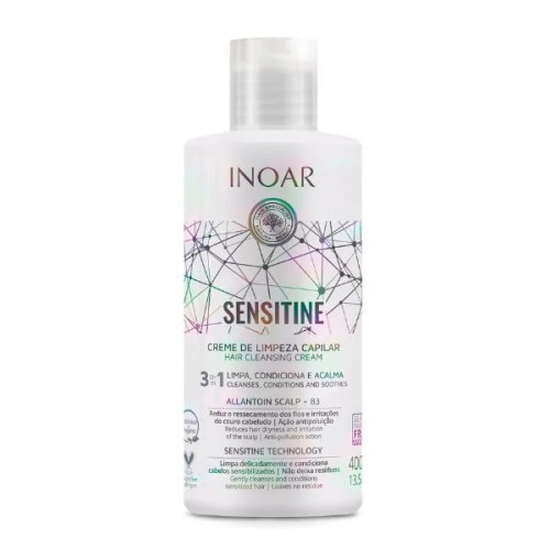 Inoar Sensitine 3-in-1 Cleansing Cream Matus attīrošs krēms 400ml