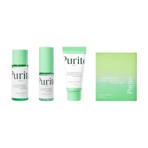 Purito Centella Unscented Mini Kit Sejas kopšanas komplekts