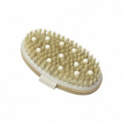 Nuum Cosmetics Dry Exfoliating Body Brush with Soft Massage Beads Masāžas ķermeņa skrubēšanas birste 1gab.