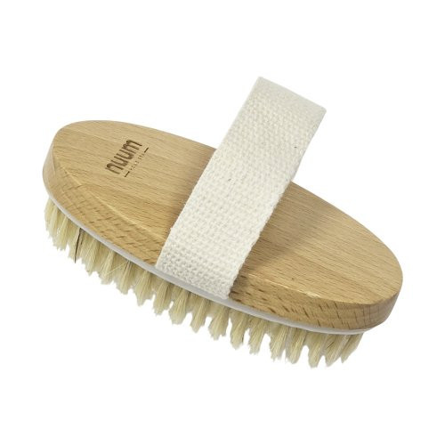 Nuum Cosmetics Dry Exfoliating Body Brush with Soft Massage Beads Masāžas ķermeņa skrubēšanas birste 1gab.