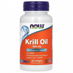 NOW Foods Krill Oil 500mg Krila eļļa 60 kapsulas