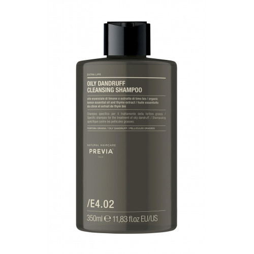 PREVIA Extra Life Oily Dandruff Cleansing Shampoo Šampūns taukainām blaugznām 350ml