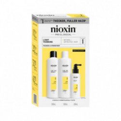 Nioxin Pro Clinical System 1 Kit Matu kopšanas komplekts dabīgiem matiem ar mērenu retināšanos 300ml+300ml+100ml