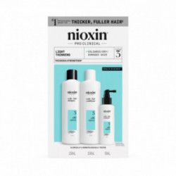 Nioxin Pro Clinical System 3 Kit Matu kopšanas komplekts viegli retinošiem matiem 300ml+300ml+100ml