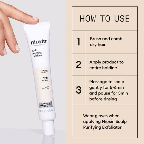 Nioxin Pro Clinical Scalp Purifying Exfoliator Skrubis jutīgai un sausai galvas ādai 50ml