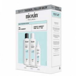 Nioxin Pro Clinical Scalp Recovery Kit Galvas ādas atjaunošanas komplekts blaugznainai galvas ādai 200ml+200ml+100ml