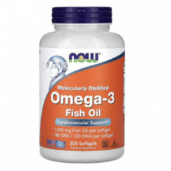 NOW Foods Omega-3 1000mg Zivju tauki 100 kapsulas