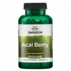 SWANSON Acai Berry Antioxidant Support 500mg Acai ogu ekstrakts 120 kapsulas