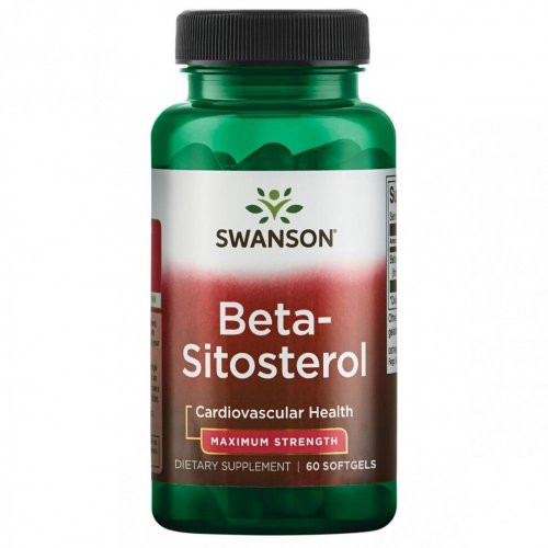 SWANSON Beta - Sitosterol Cardiovascular Health Maximum Strength Beta sitosterīns 60 kapsulas