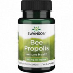 SWANSON Bee Propolis Immune Health 550mg Bišu piķis (propoliss) 60 kapsulas