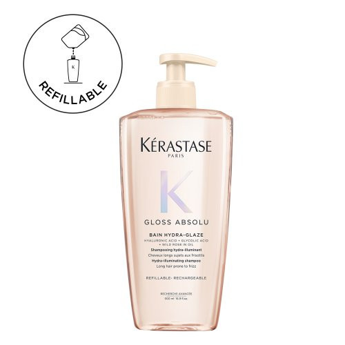 Kérastase Gloss Absolu Bain Hydra-Glaze Mitrinošs un mirdzumu piešķirošs šampūns 250ml