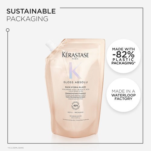 Kérastase Gloss Absolu Bain Hydra-Glaze Mitrinošs un mirdzumu piešķirošs šampūns 250ml