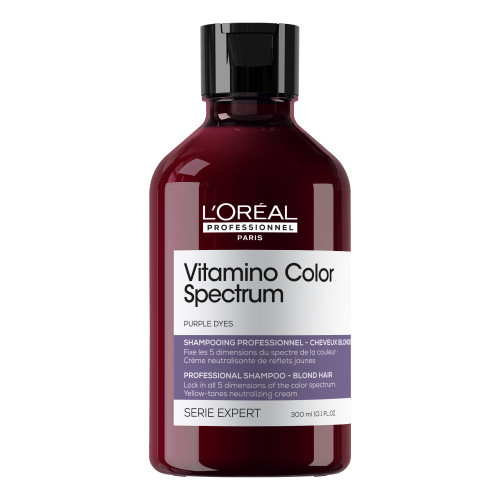 L'Oréal Professionnel Vitamino Color Spectrum Yellow Tones Neutralizing Shampoo Dzeltenus toņus neitralizējošs šampūns 300ml