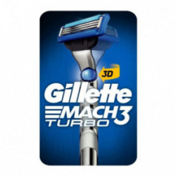 Gillette Mach3 Turbo Razor Handle and Refills Vīriešu skuveklis Komplekts