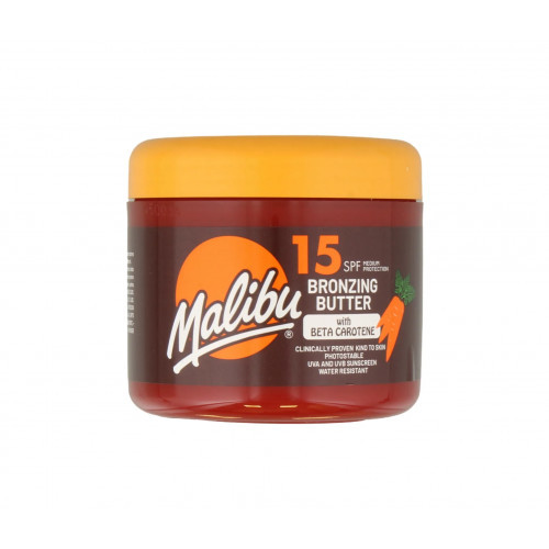 Malibu Bronzing Butter with Carotene SPF15 Ķermeņa sviests ar saules aizsargkrēmu ar bronzantiem 300ml