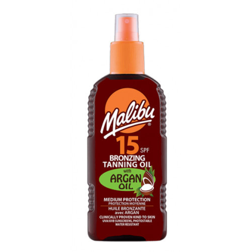 Malibu Bronzing and Tanning Oil With Argan Oil sauļošanās eļļa ar argana eļļu 200ml