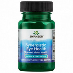 SWANSON Synergistic Eye and Vision Health Lutein and Zeaxanthin Natūrāls luteīns 60 kapsulas