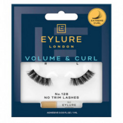 Eylure Volume & Curl False Lashes 3/4 Length Māksīgās skropstas No. 128