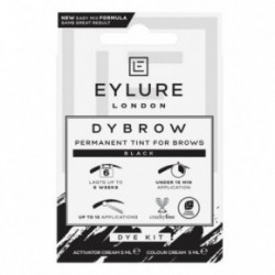 Eylure Dybrow Permanent Tint For Brows Kit Uzacu krāsošanas komplekts Dark Brown