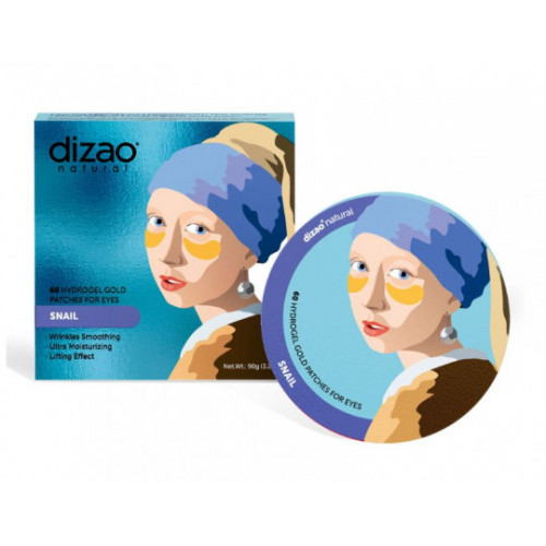 Dizao Hydrogel Eyepatch Snail Hidrogēla acu spilventiņi 60pcs.