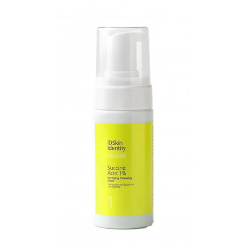 iD Skin Identity Acne Solution Succinic Acid 1% Purifying Cleansing Foam Attīrošas putas ar dzintarskābi 100ml