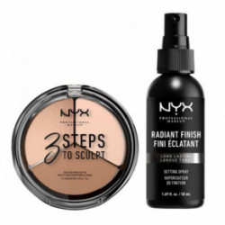 NYX Professional Makeup Face Sculpting & Setting Set Sejas kontūrēšanas komplekts