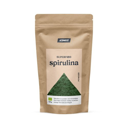 Iconfit Spirulina Powder Natural Spirulīnas pulveris 125g