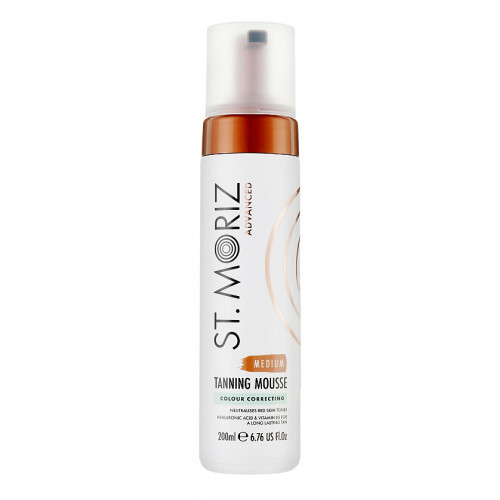 St. Moriz Advanced Colour Correct Tanning Mousse Medium Pašiedeguma putas 200ml
