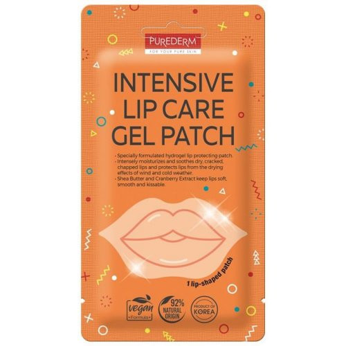 Purederm Intensive Lip Care Gel Patch Intensīvas lūpu kopšanas maska 1gab.