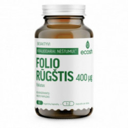 Ecosh Folic Acid 400mg Bioaktīvā folskābe (folāts) 90 kapsulas