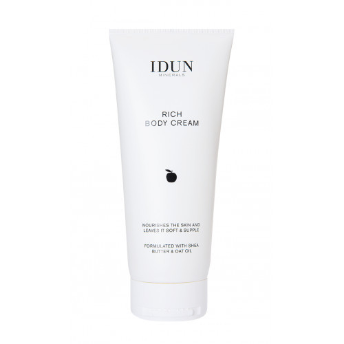 IDUN Rich Body Cream Barojošs ķermeņa krēms ar šī sviesta un auzu eļļām 200ml