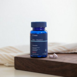 Trace Minerals Zinc + Vitamin C Chewable 40 mg | 250 mg Cinks + C vitamīns imunitātei 60 kapsulas