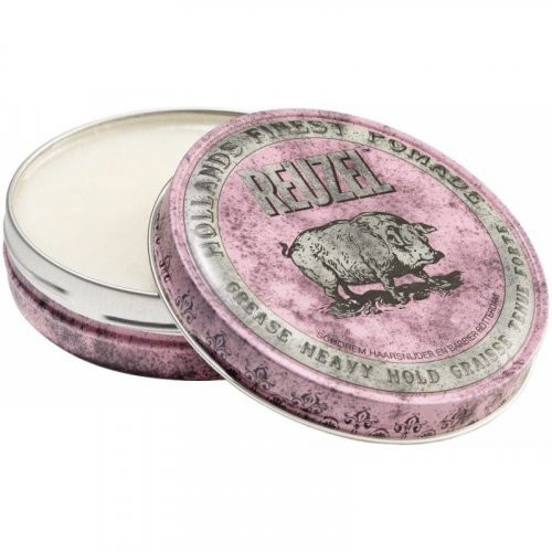 Reuzel Pink Heavy Hold Grease Stipras fiksācijas matu vasks 35g