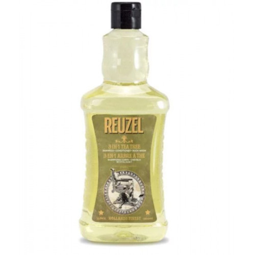 Reuzel 3in1 Tea Tree Shampoo, Conditioner & Body Wash Šampūns, kondicionieris un dušas želeja 100ml