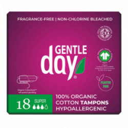 Gentle Day Super Organic Cotton Tampons Ekoloģiski tamponi 18 vnt