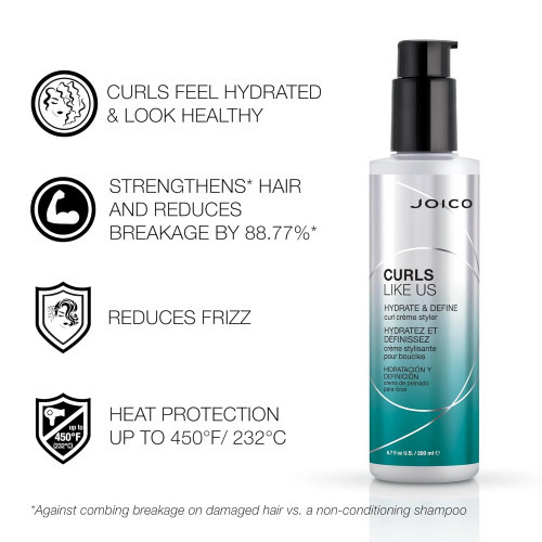 Joico Curls Like Us Hydrate & Define Curl Crème Styler Loku veidošanas krēms 200ml