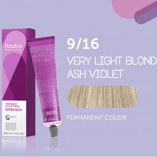 Kadus Professional Extra Rich Creme Permanent Hair Color Matu krāsa 60ml