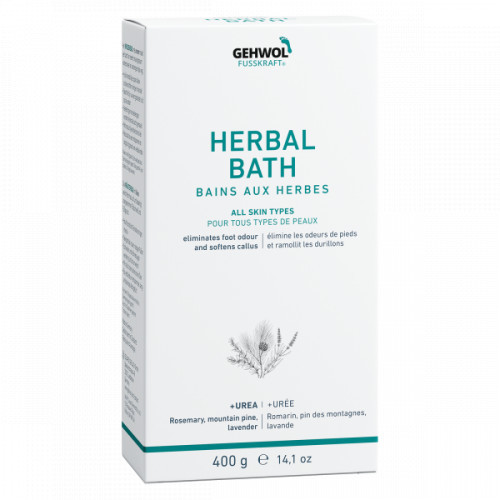 Gehwol Fusskraft Herbal Bath Augu ēteriskās eļļas saturoša sāls pēdu vannošanai 400g