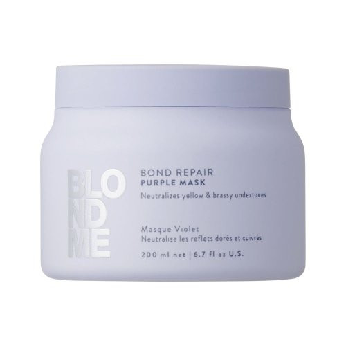 Schwarzkopf Professional BlondMe Cool Blondes Neutralizing Mask Violeta maska visiem blondo matu tipiem 200ml