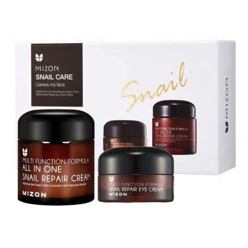 Mizon Snail Care Caress My Face Sejas kopšanas komplekts