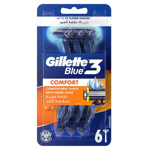 Gillette Blue3 Comfort Razor Vienreizlietojamie skuvekļi 3 gab.