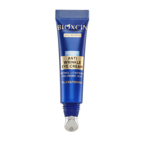 Bioxcin (Bioxsine) Age Reverse Anti Wrinkle Eye Cream Nakts acu krēms ar hialuronskābi 15 ml