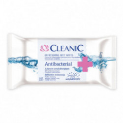Cleanic Antibacterial Wet Wipes Mitrās salvetes 15vnt
