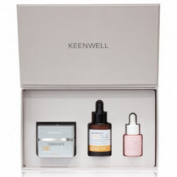 Keenwell Snow Drops Oxidance Kit Produktu komplekts, kas mitrina, piešķir ādai mirdzumu un padara to gaišāku. Komplekts