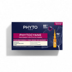 Phyto Phytocyane Anti Hair Loss Treatment For Women Ampulas pret reaktīvu matu izkrišanu sievietēm 12x5ml