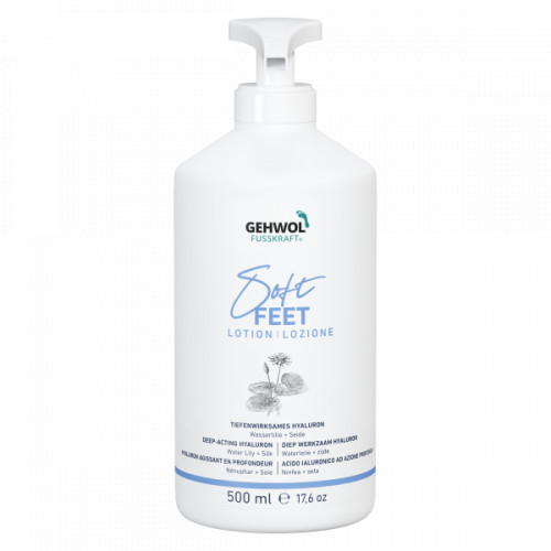 Gehwol Fusskraft Soft Feet Lotion Losjons ar ūdensrožu un zīda ekstraktiem kāju un pēdu kopšanai 125ml