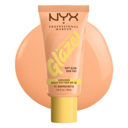 NYX Professional Makeup Buttermelt Glaze Soft Glow Skin Tint SPF30 Grima bāze 30ml