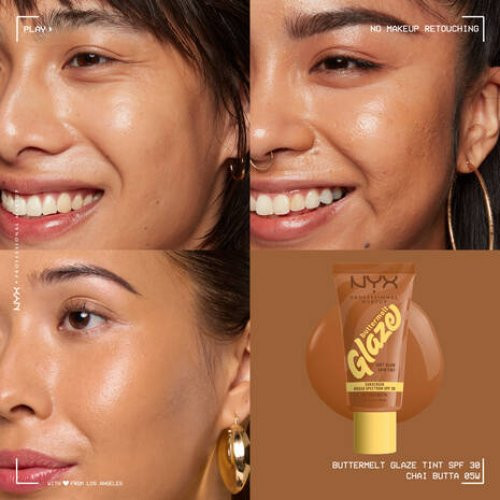 NYX Professional Makeup Buttermelt Glaze Soft Glow Skin Tint SPF30 Grima bāze 30ml