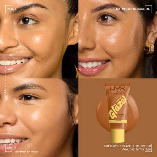 NYX Professional Makeup Buttermelt Glaze Soft Glow Skin Tint SPF30 Grima bāze 30ml
